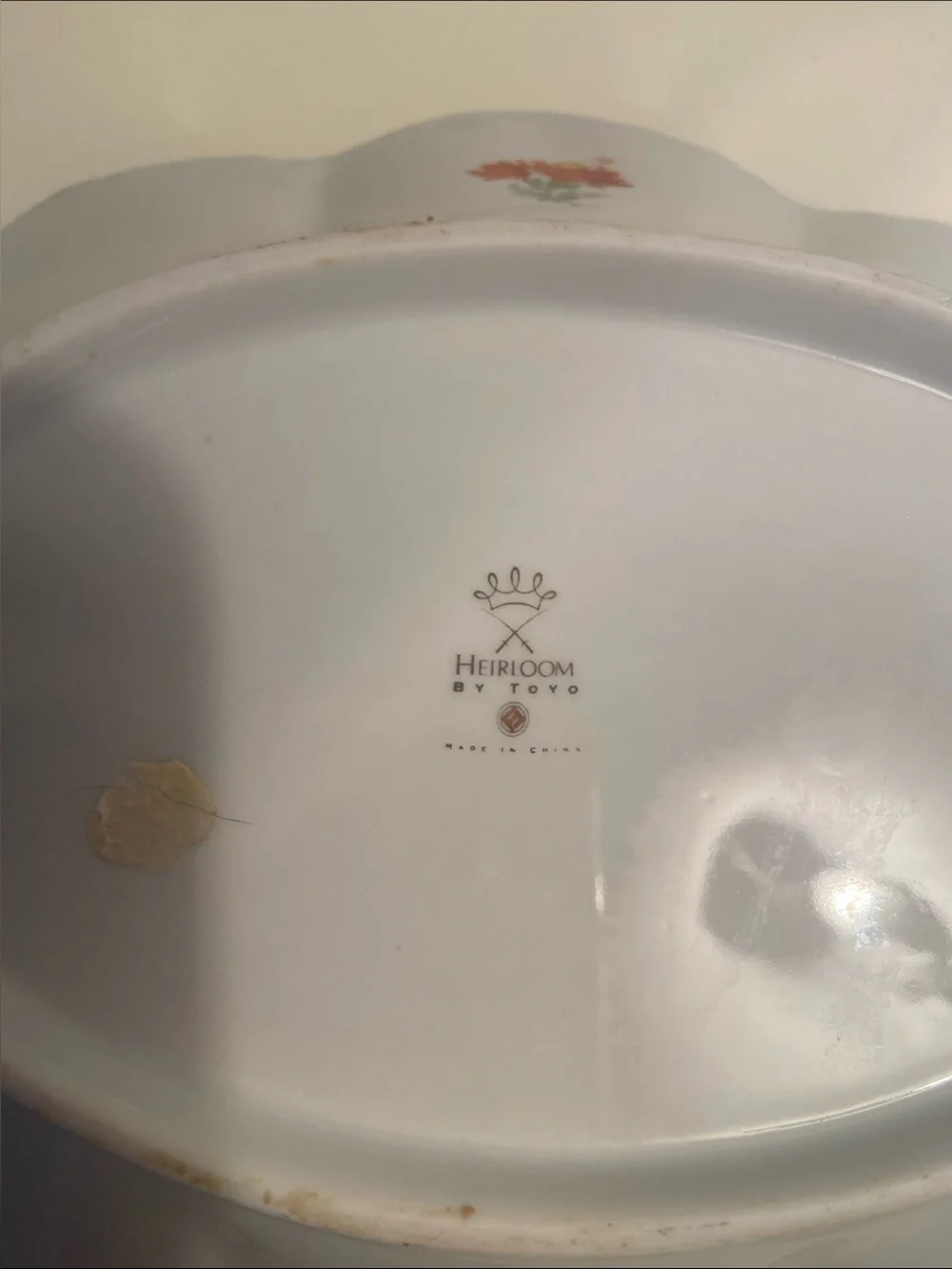 Heirloom porcelain serving